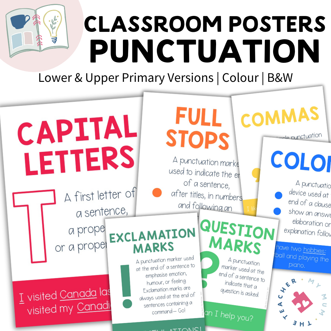 Punctuation Posters | Classroom posters | Bulletin Board Display
