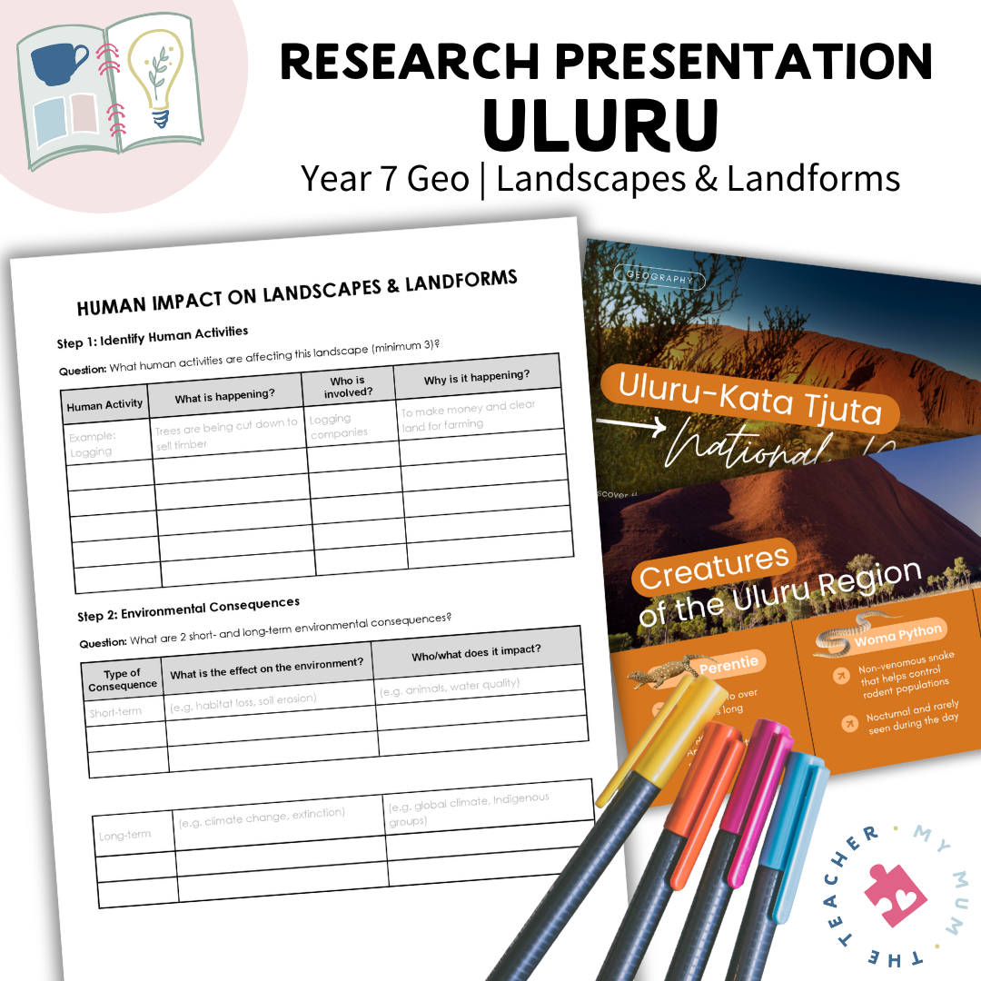 Uluru Research Presentation & Graphic Organiser