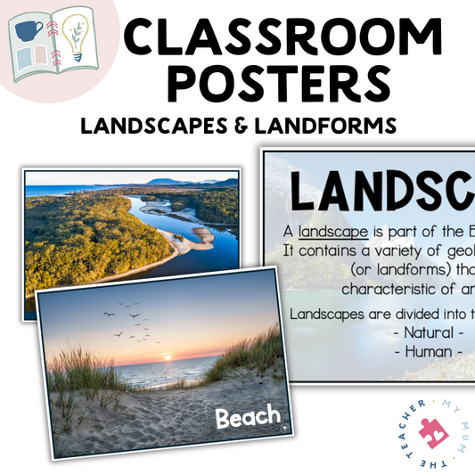 Landscapes & Landforms Posters – Year 7 Geography | NSW 2024 Curriculum-Aligned