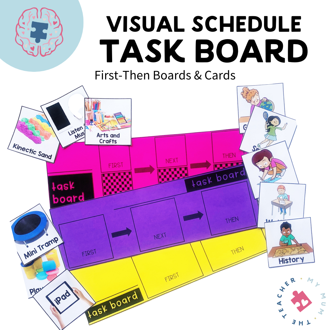 First-Then Visual Schedule - Task Board